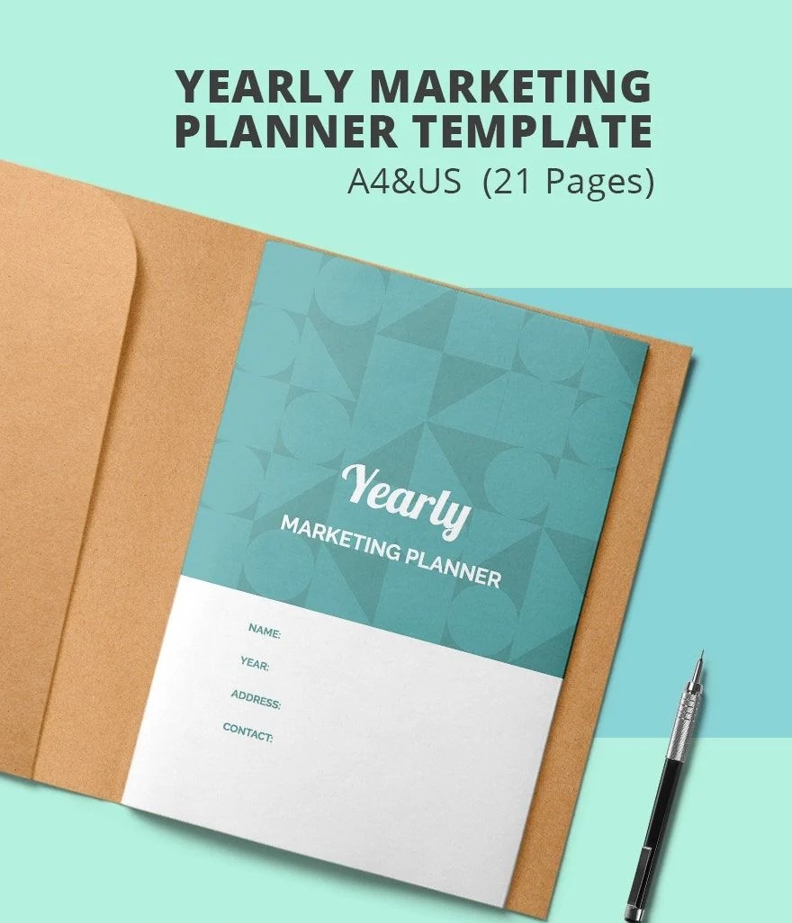 Free Yearly Marketing Planner Template