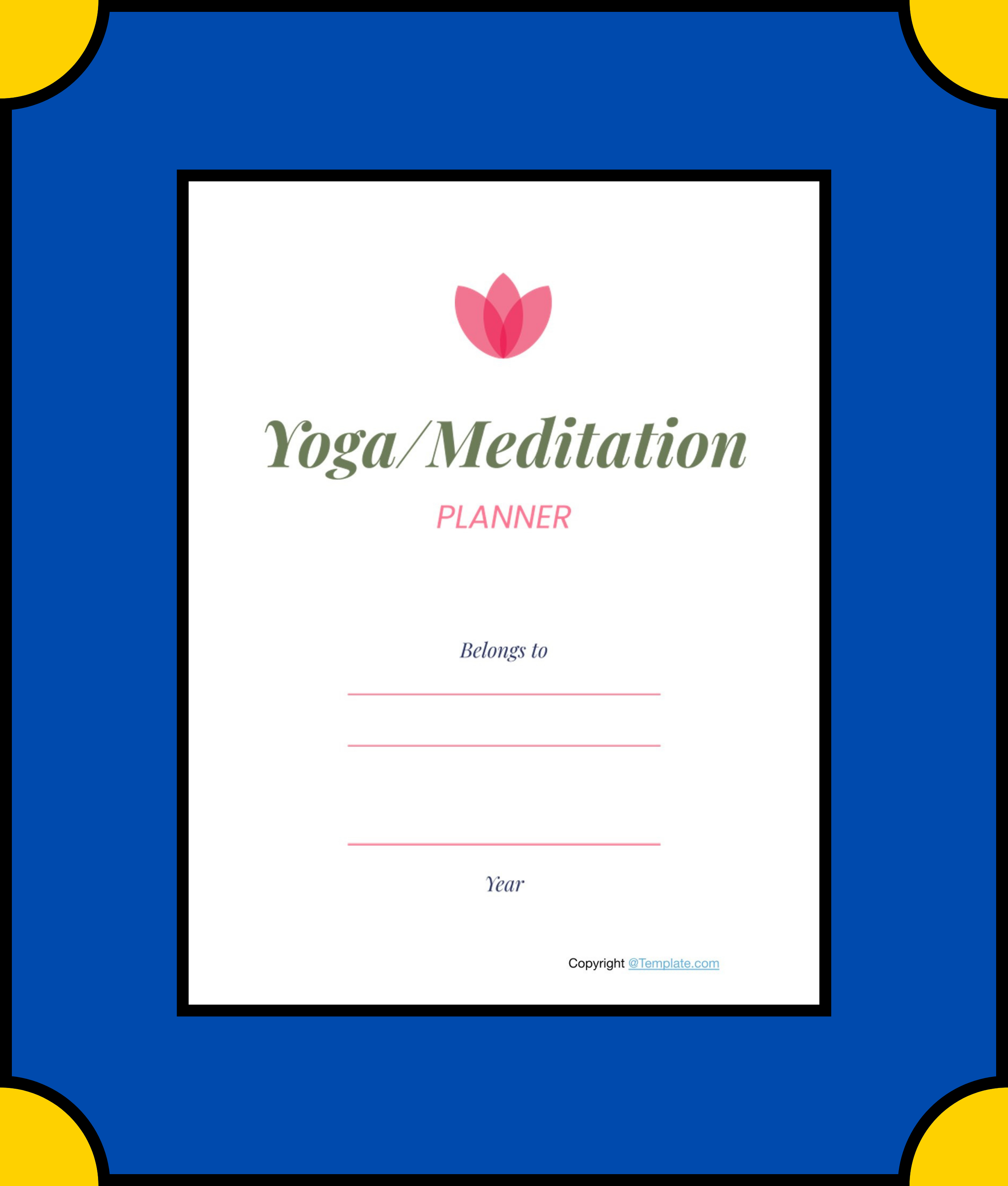 Free Basic-Yoga-Meditation-Planner-Template-pdf