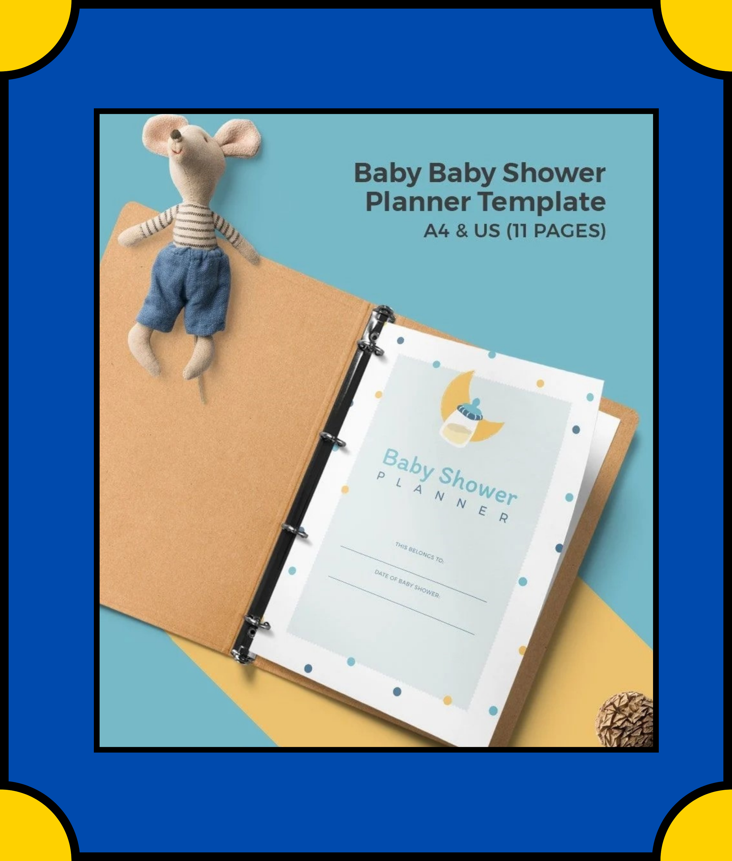 Free Creative Baby Shower Planner Template