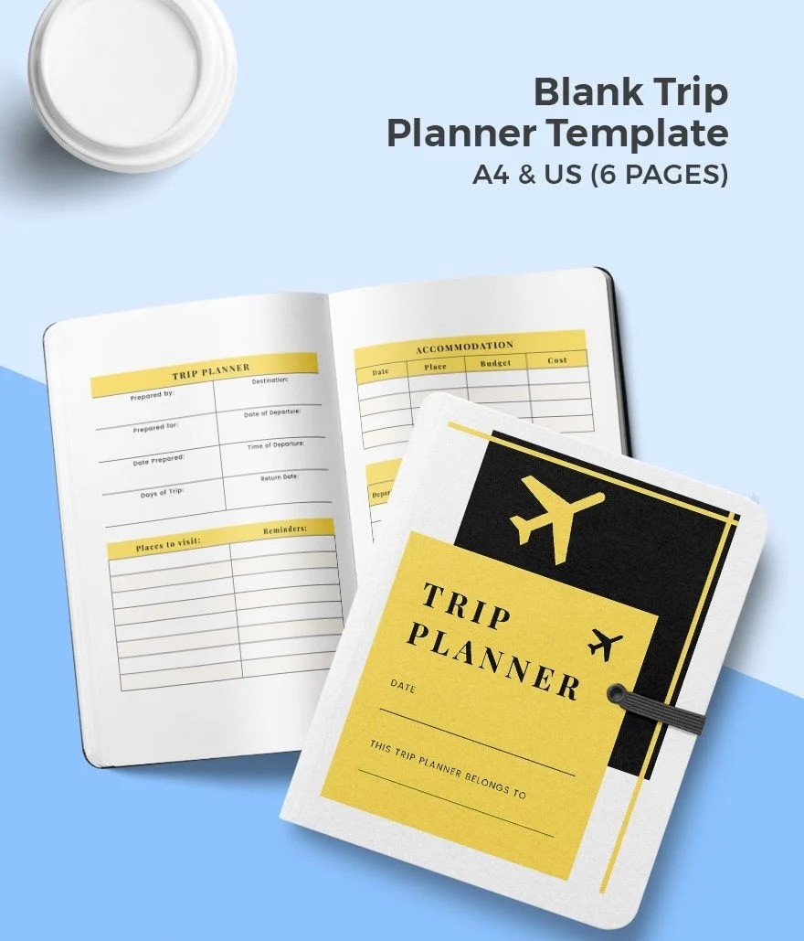 Free Blank Trip Planner Template