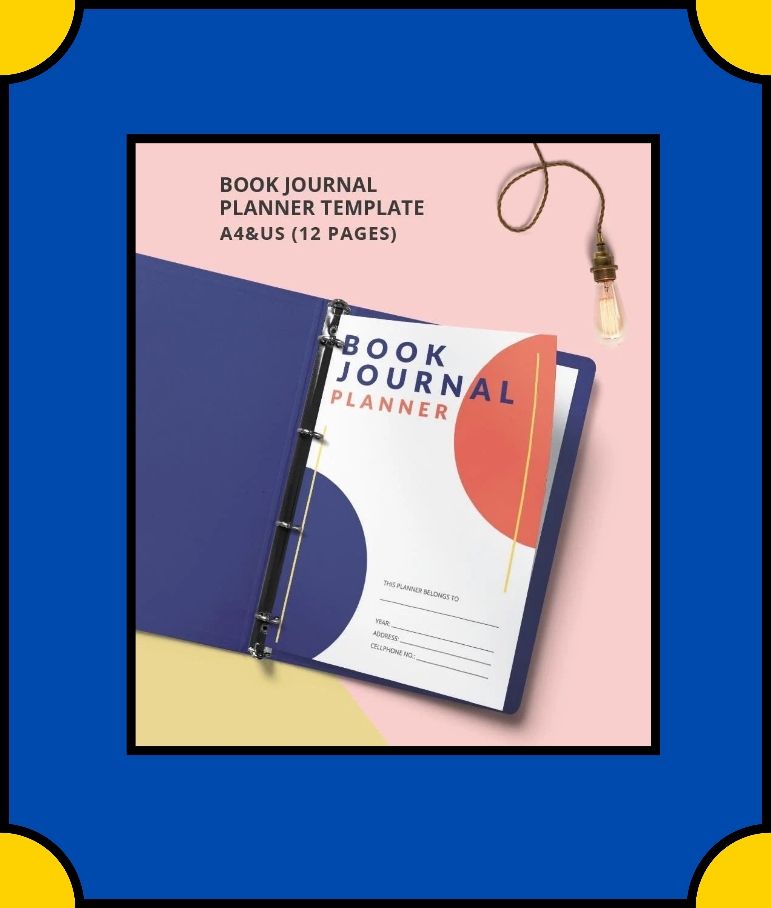 Free Book Journal Planner Template
