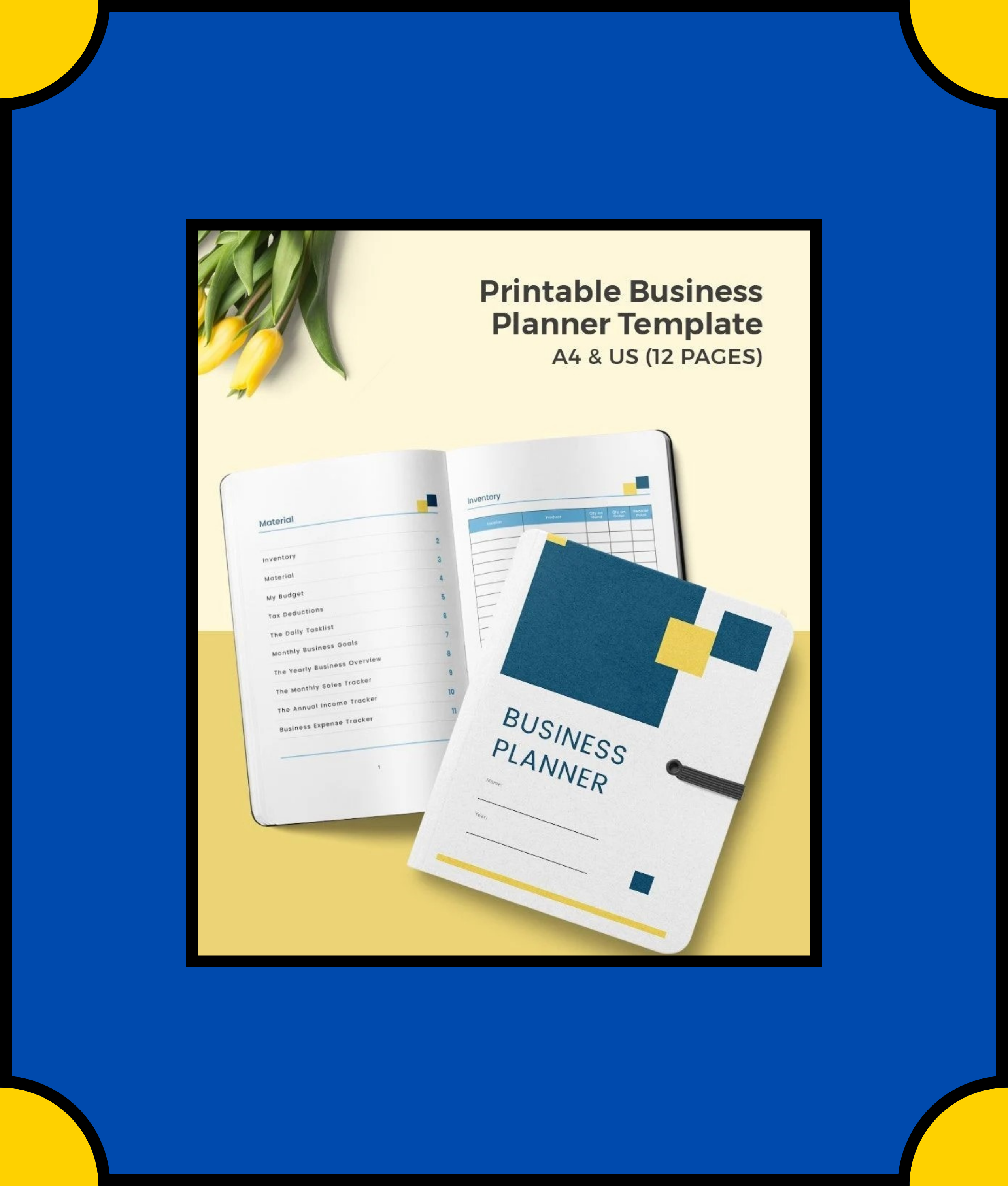 Free Printable Business Planner Template