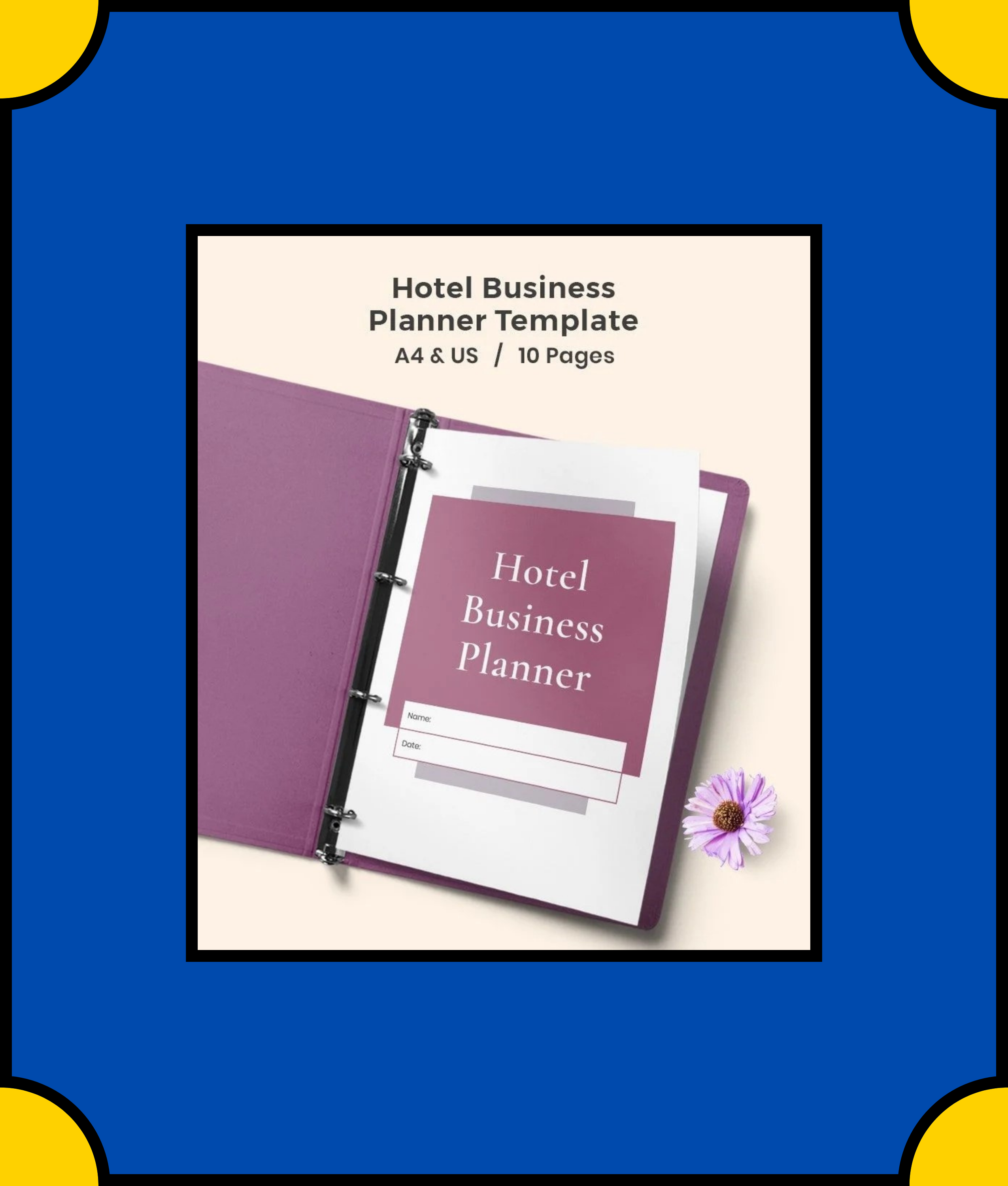 Free Hotel Business Planner Template