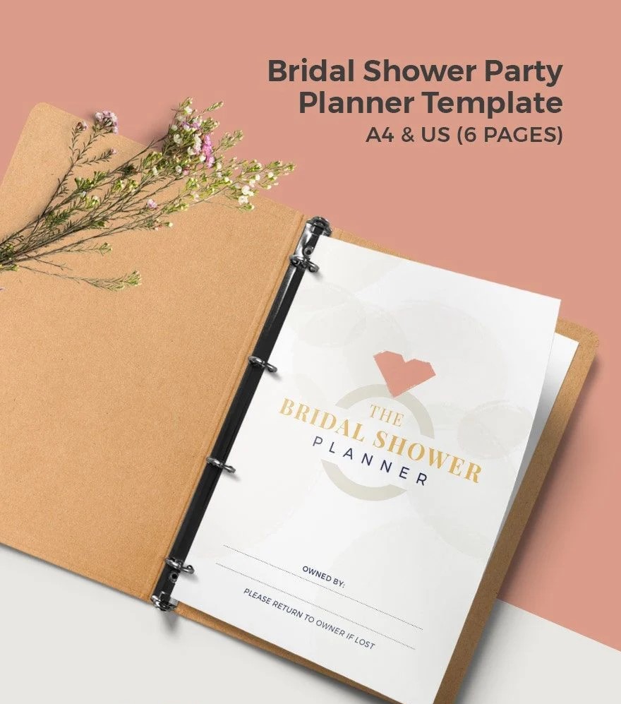 Free Bridal Shower Party Planner Template