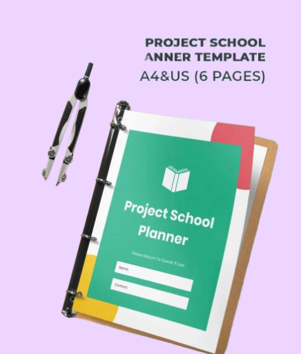 Free School Project Planner (7 Pages, PDF A4) | SankulaHub