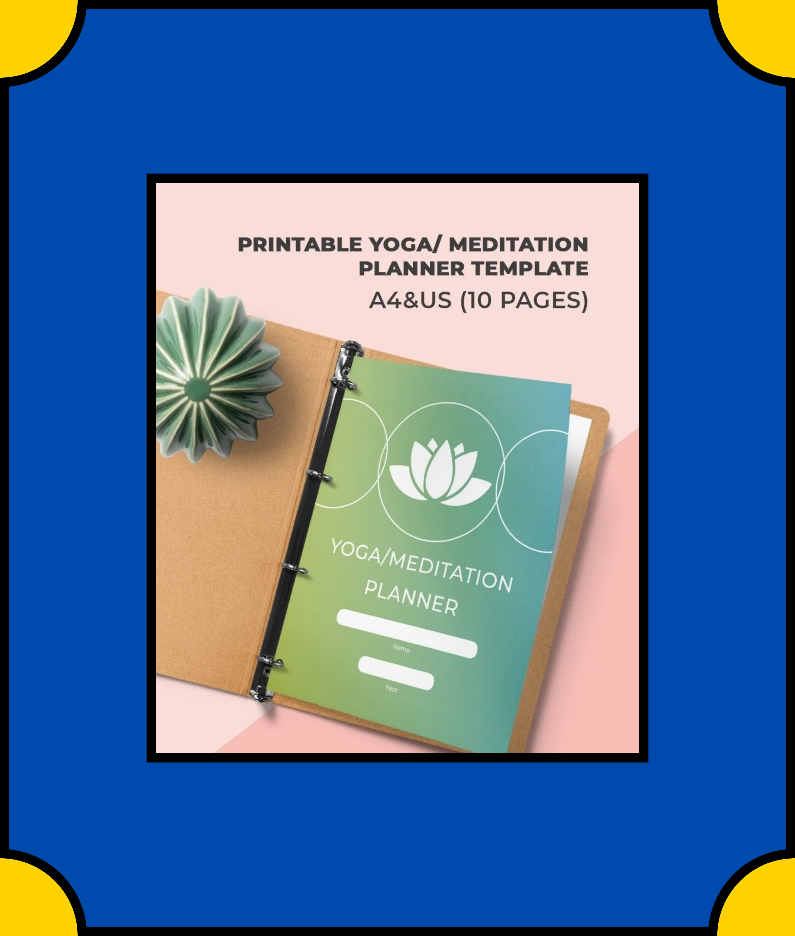 Free Printable-Yoga-Meditation-Planner-Template