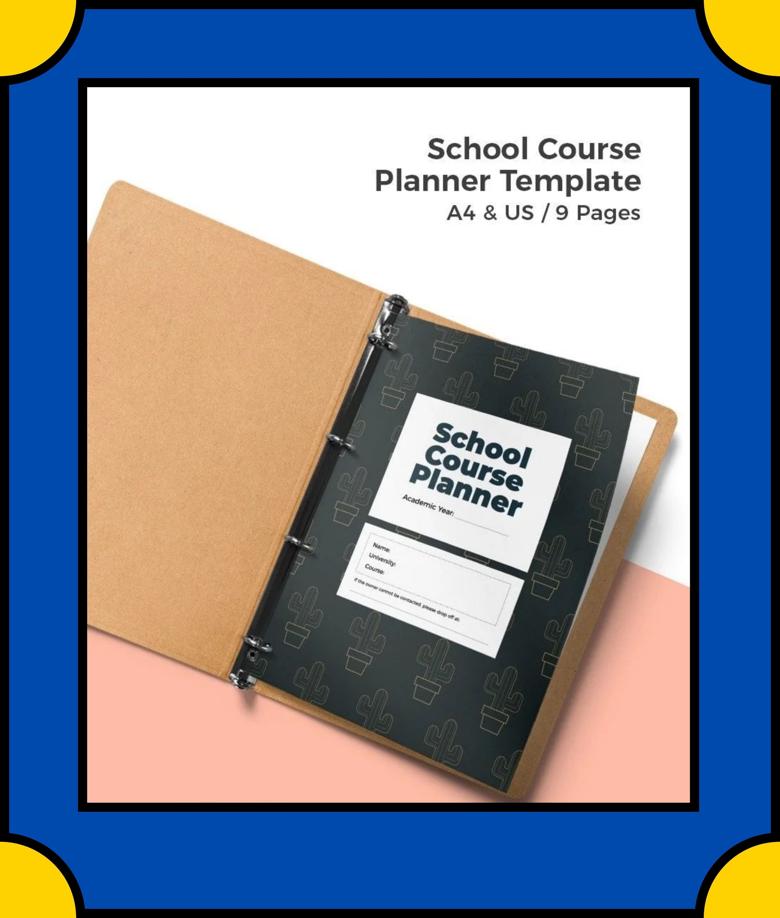 Free School Course Planner Template