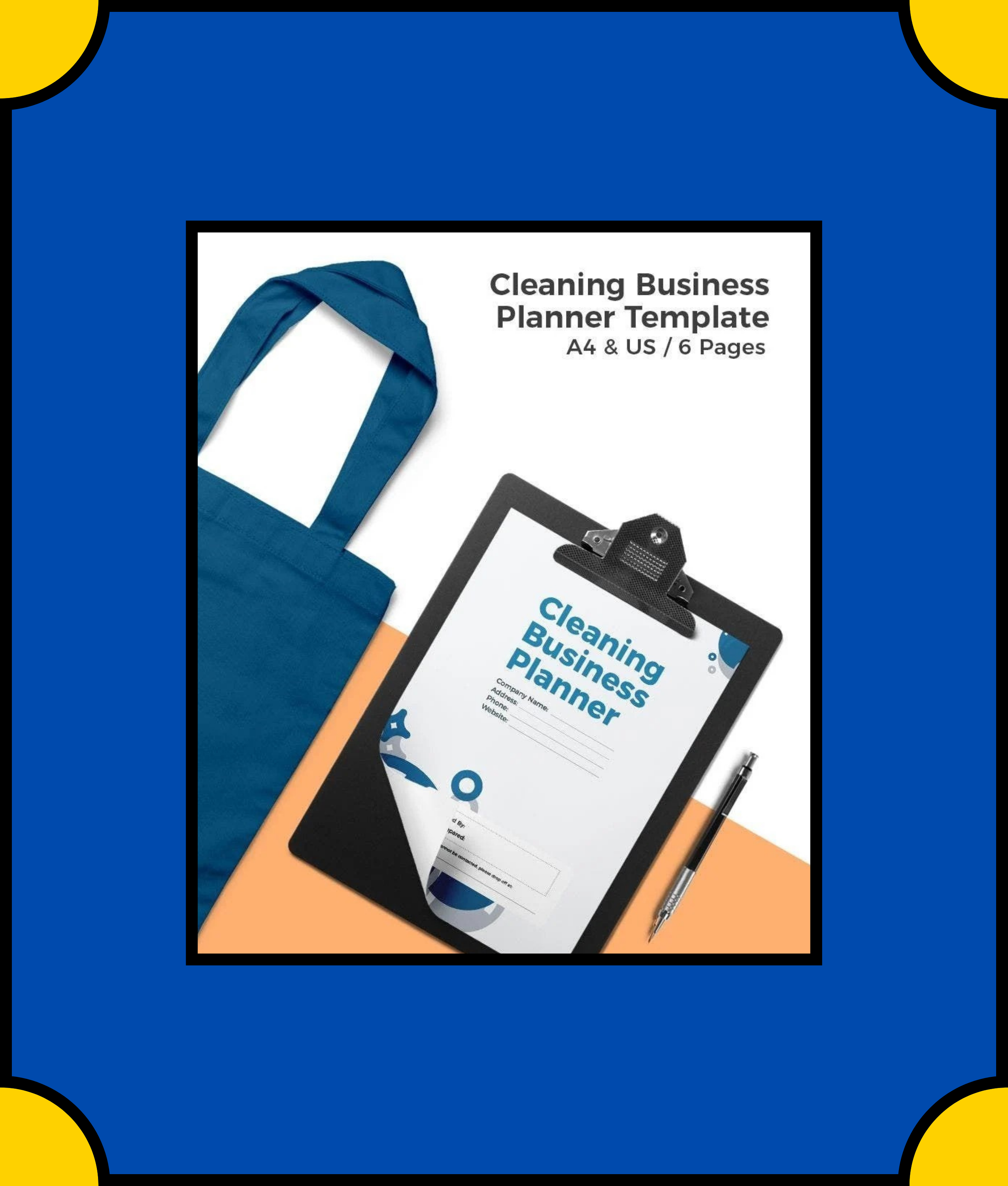 Free Cleaning Business Planner Template