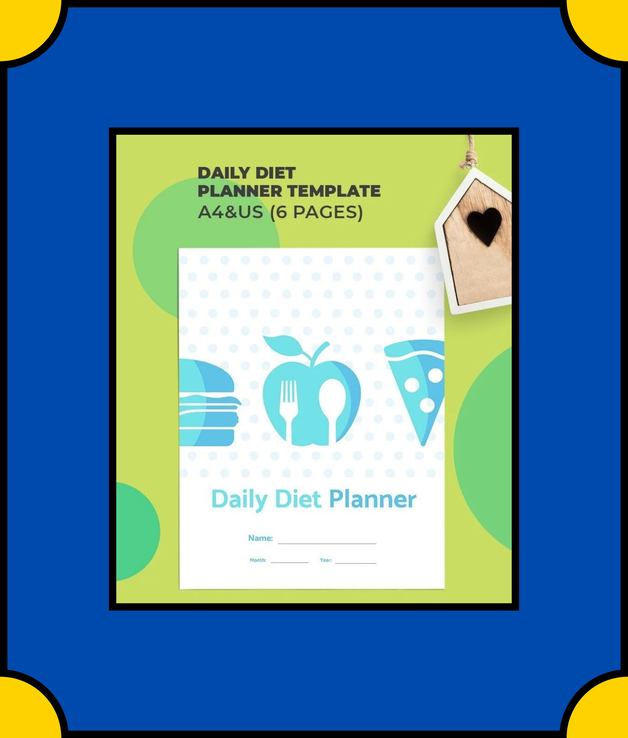 Free Daily Diet Planner Template