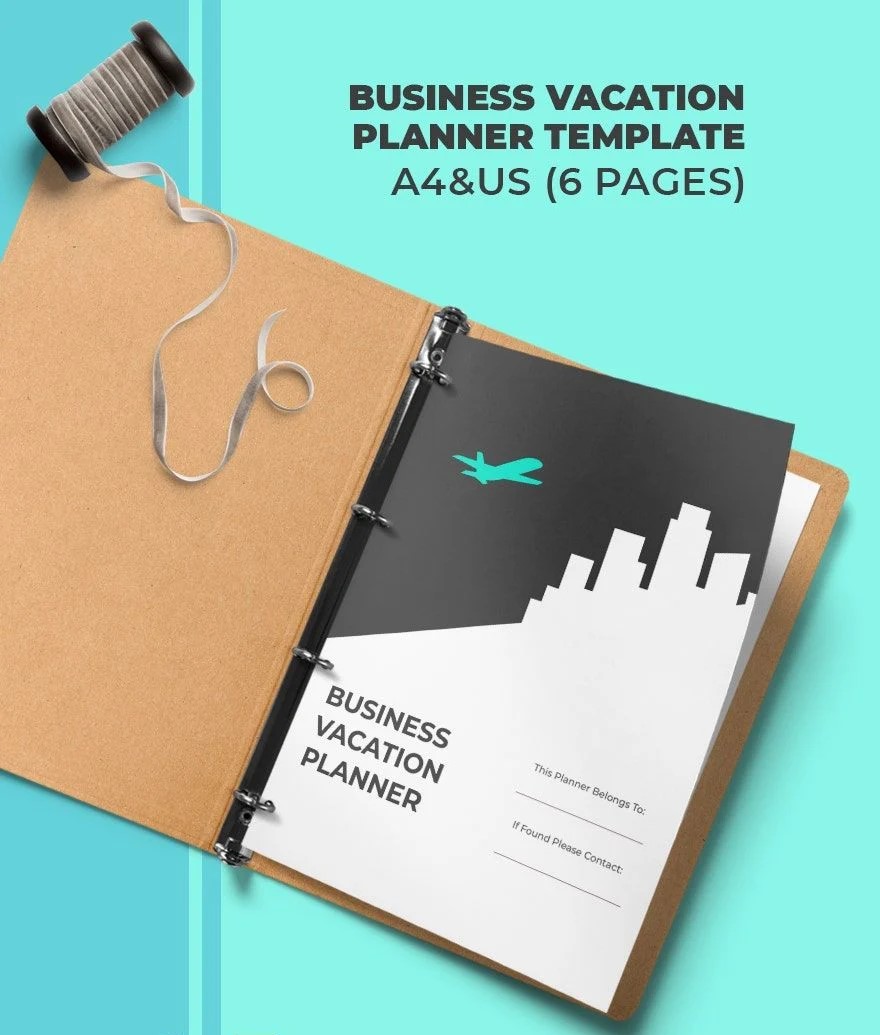 Free Business Vacation Planner Template