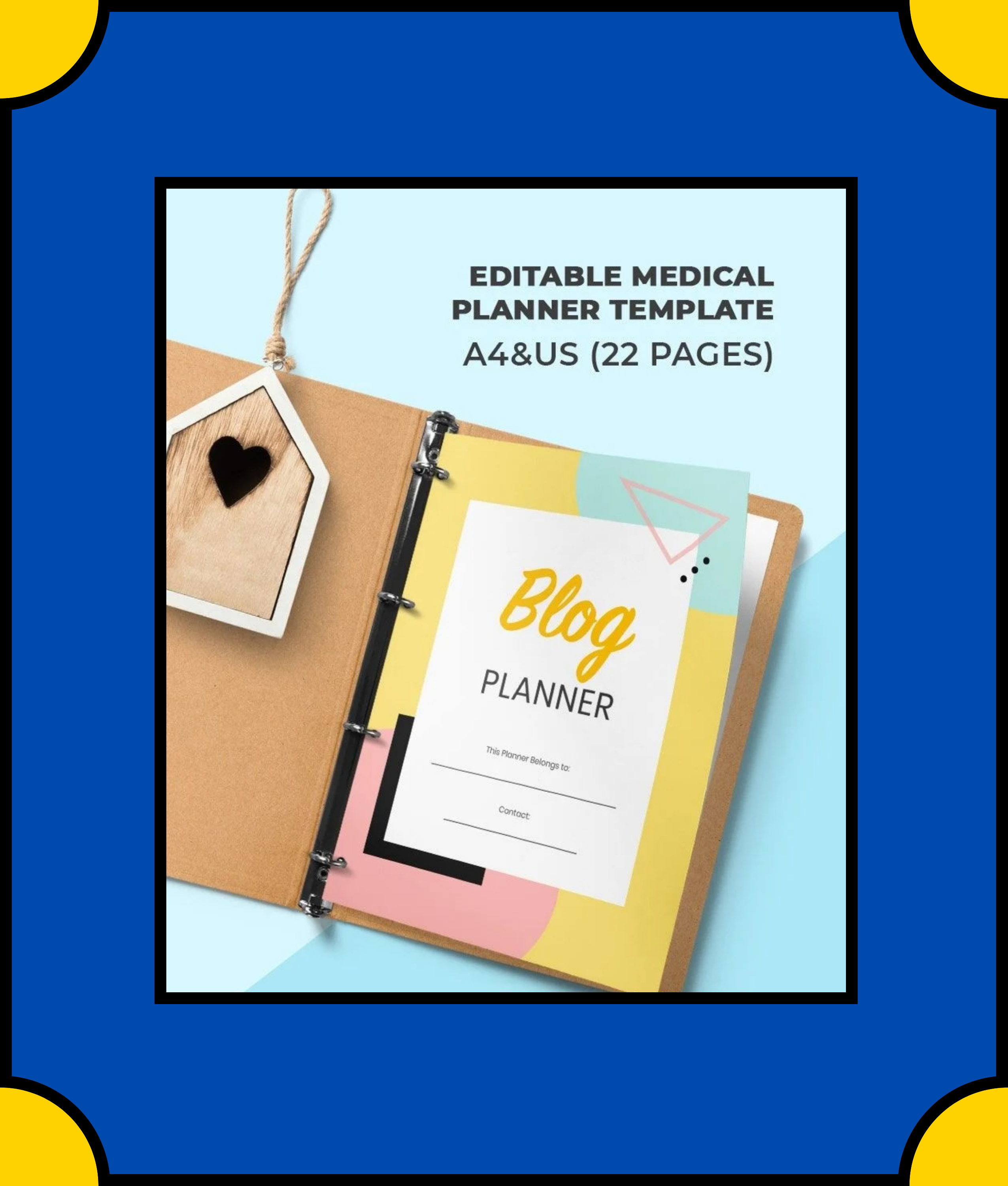 Free Monthly blog Planner Template