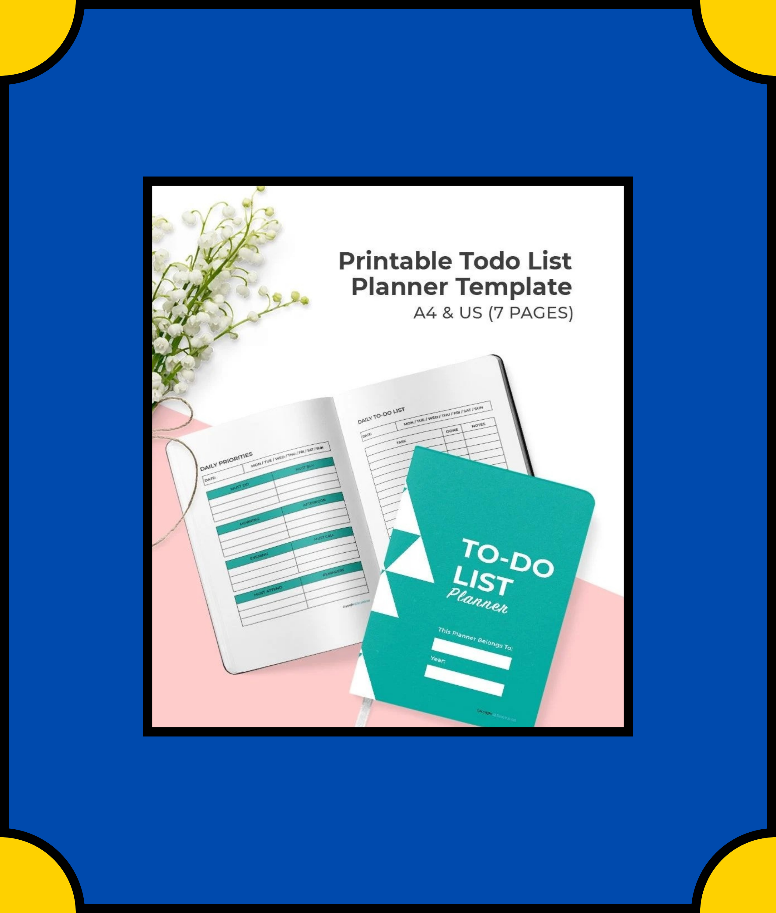 Free Printable To Do List Planner Template