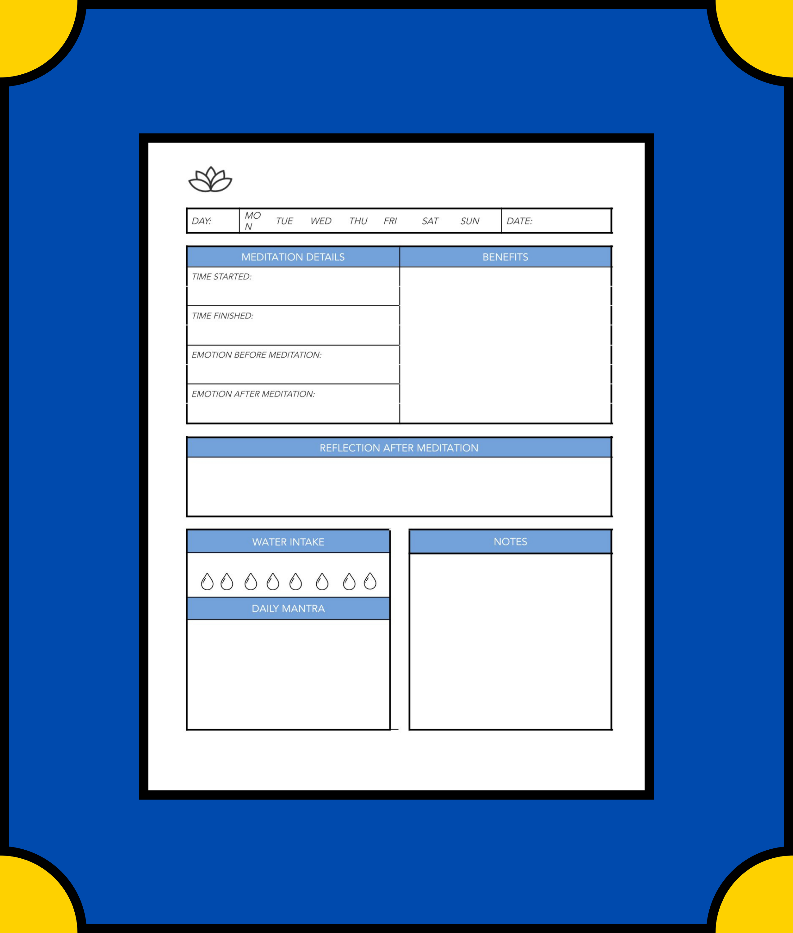 Free Meditation-Planner-Template