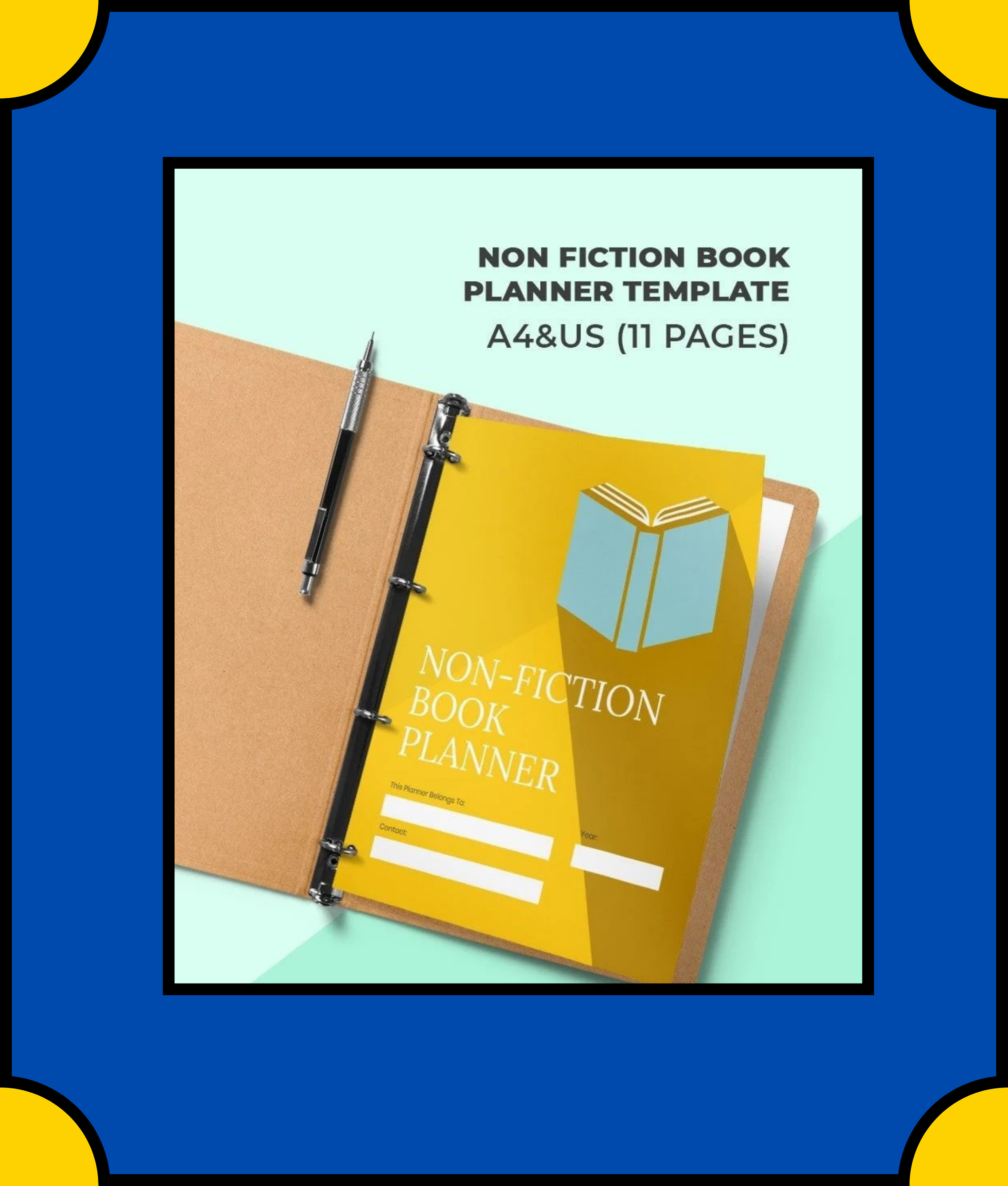 Free Non Fiction Book Planner Template