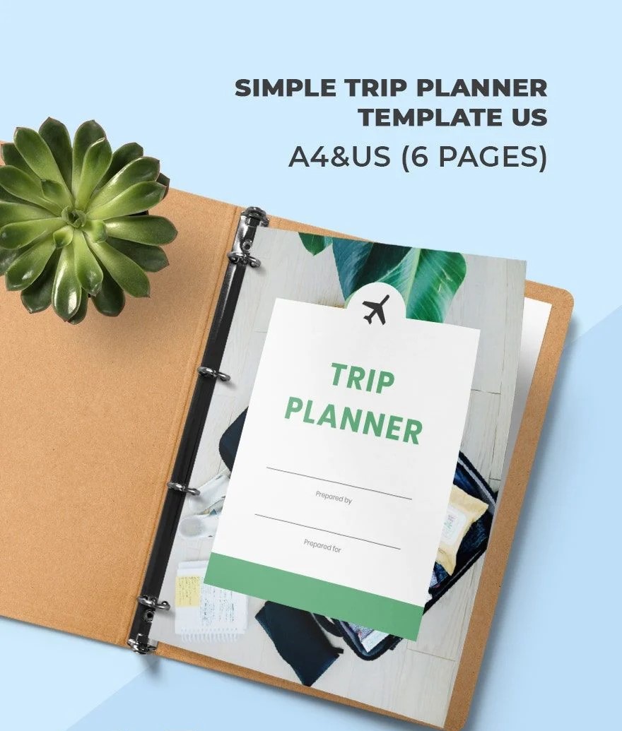 Free Simple Trip Planner Template