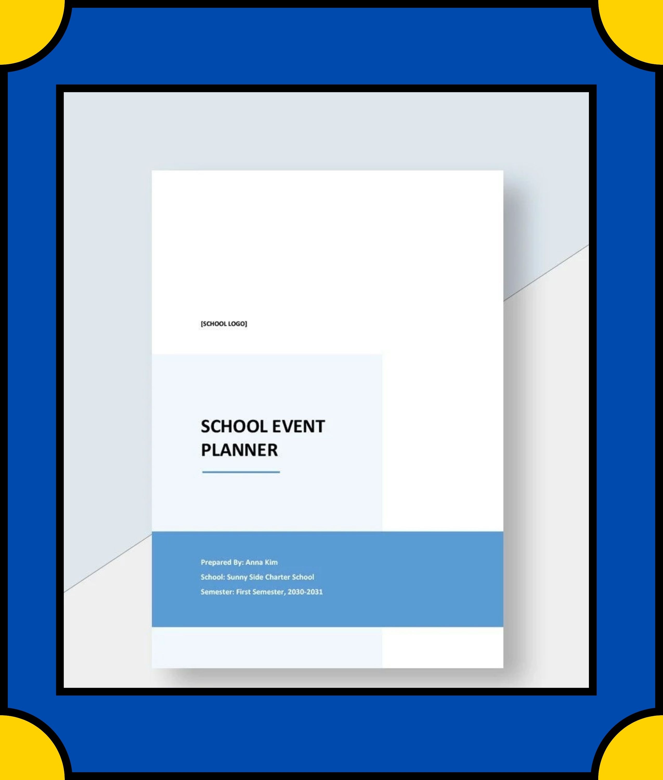 Free School Event Planner Template