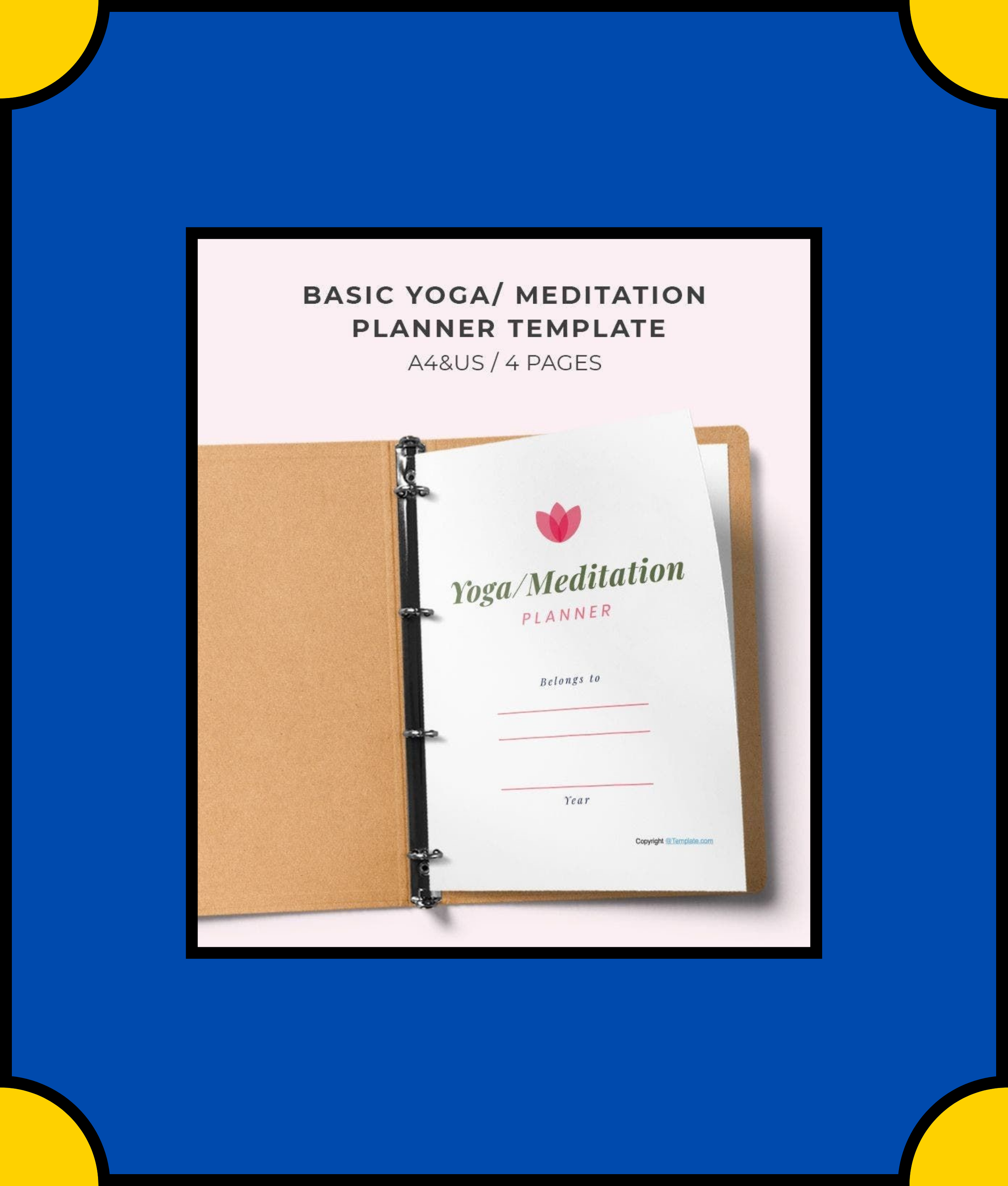 Free Basic-Yoga-Meditation-Planner-Template-pdf