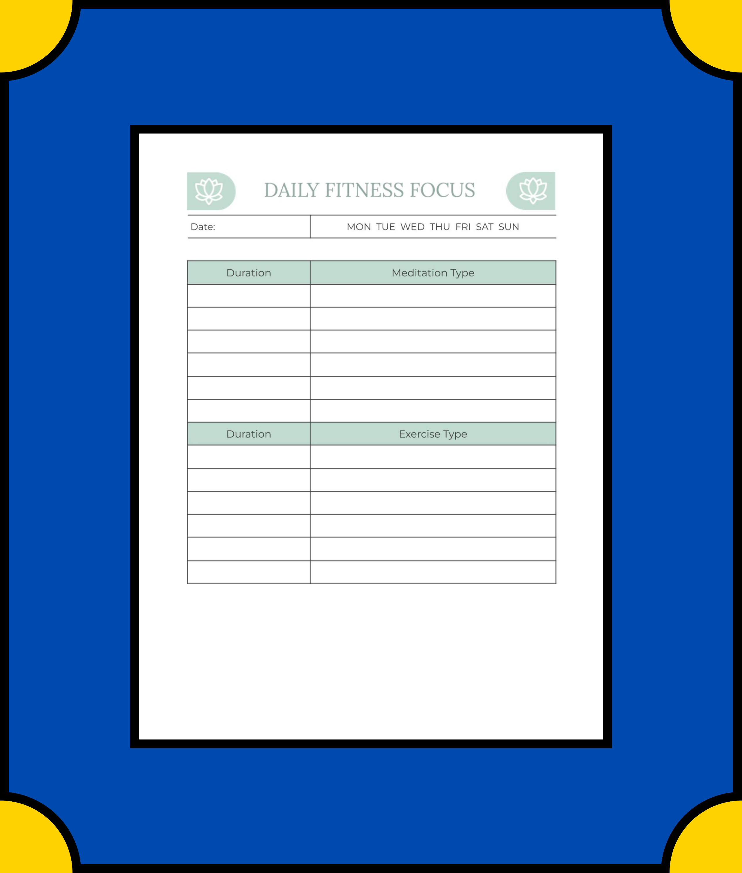 Free Yoga-Meditation-Daily-Planner-Template