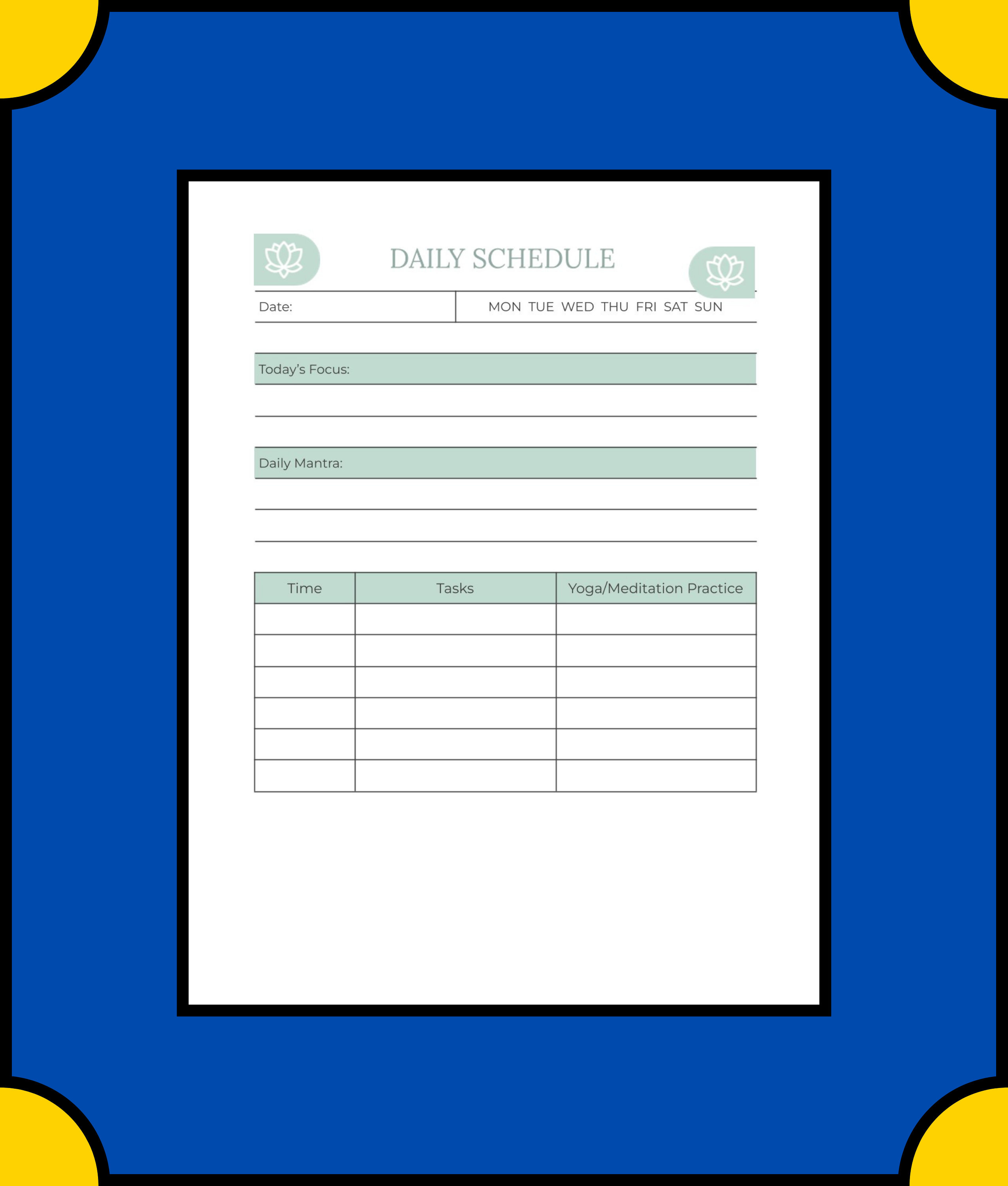 Free Yoga-Meditation-Daily-Planner-Template