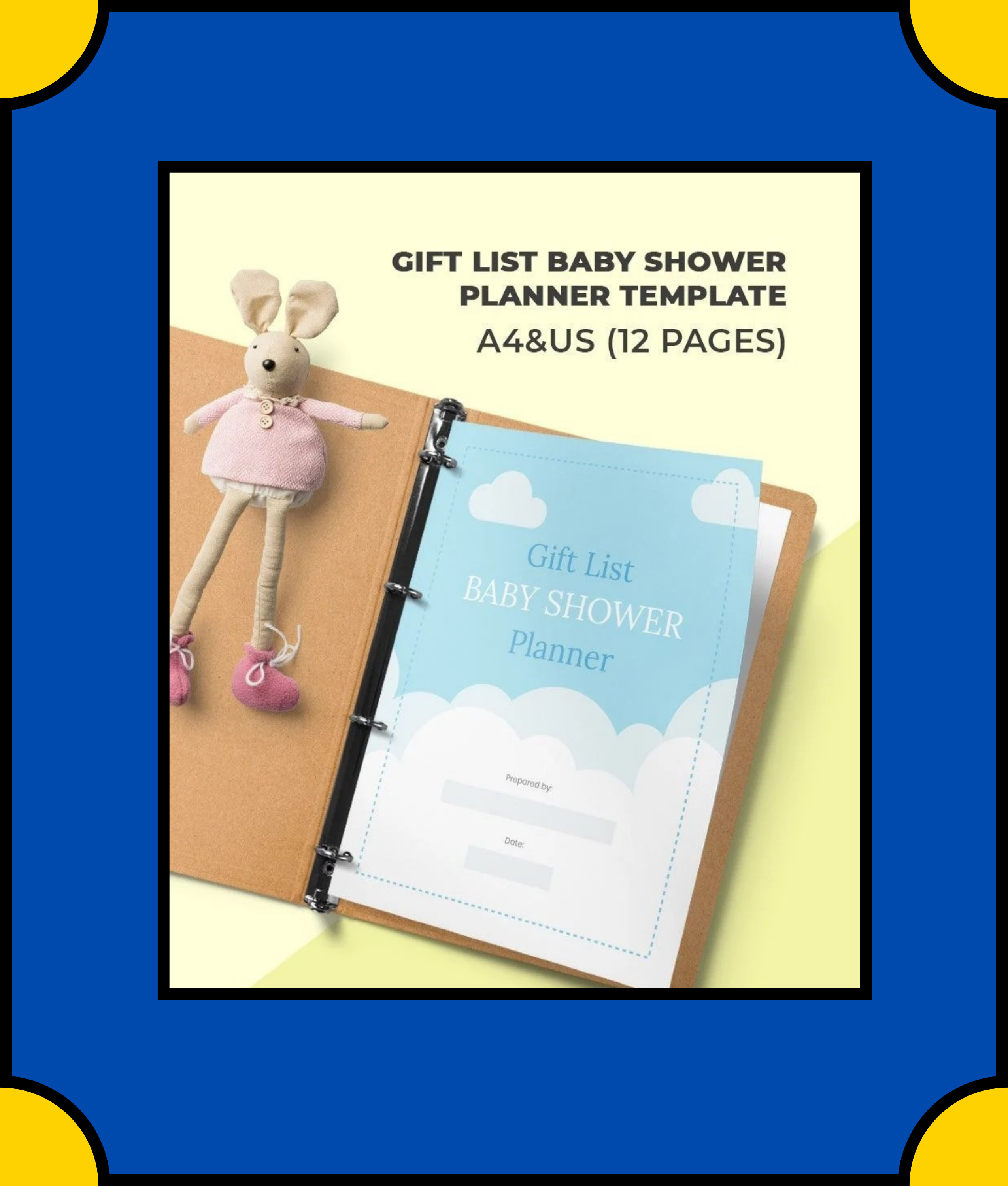Free Gift list baby shower Planner Template