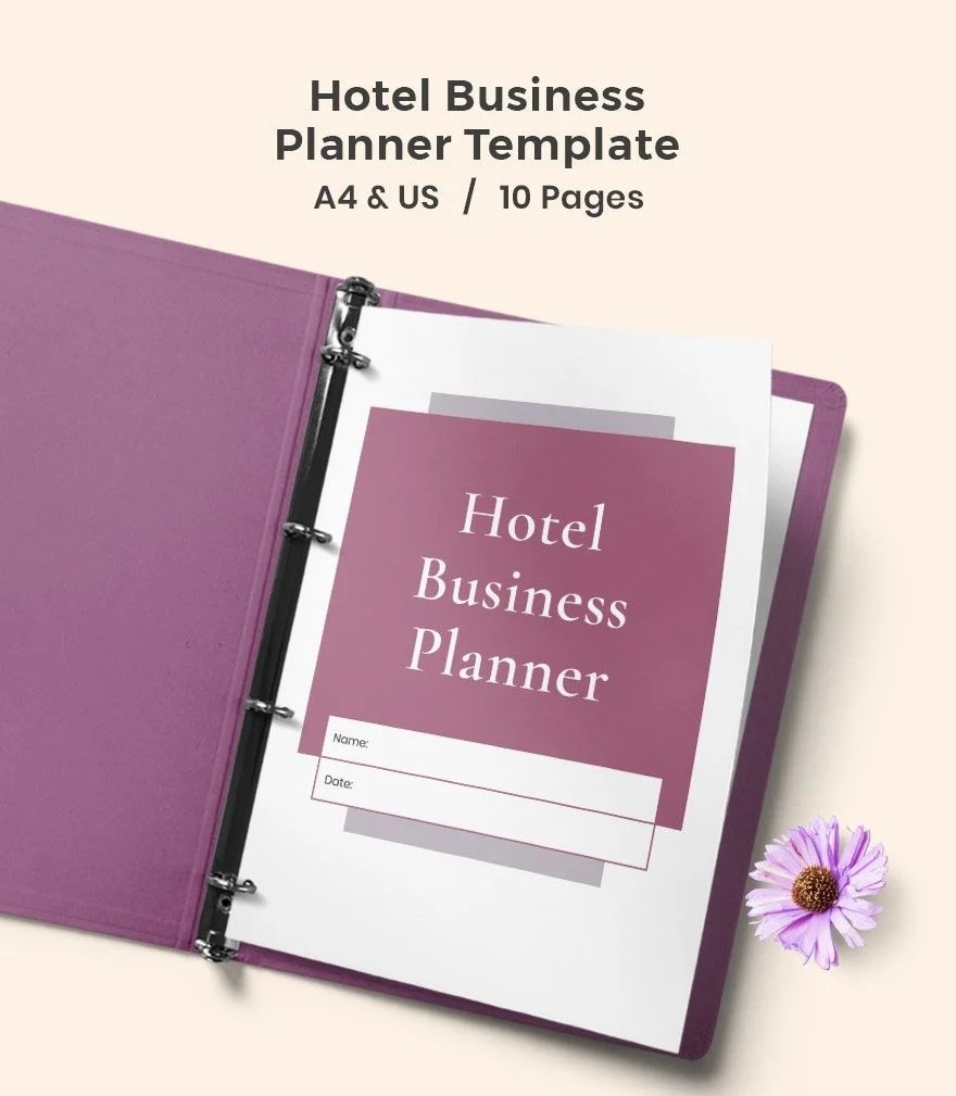 Free Hotel Business Planner Template