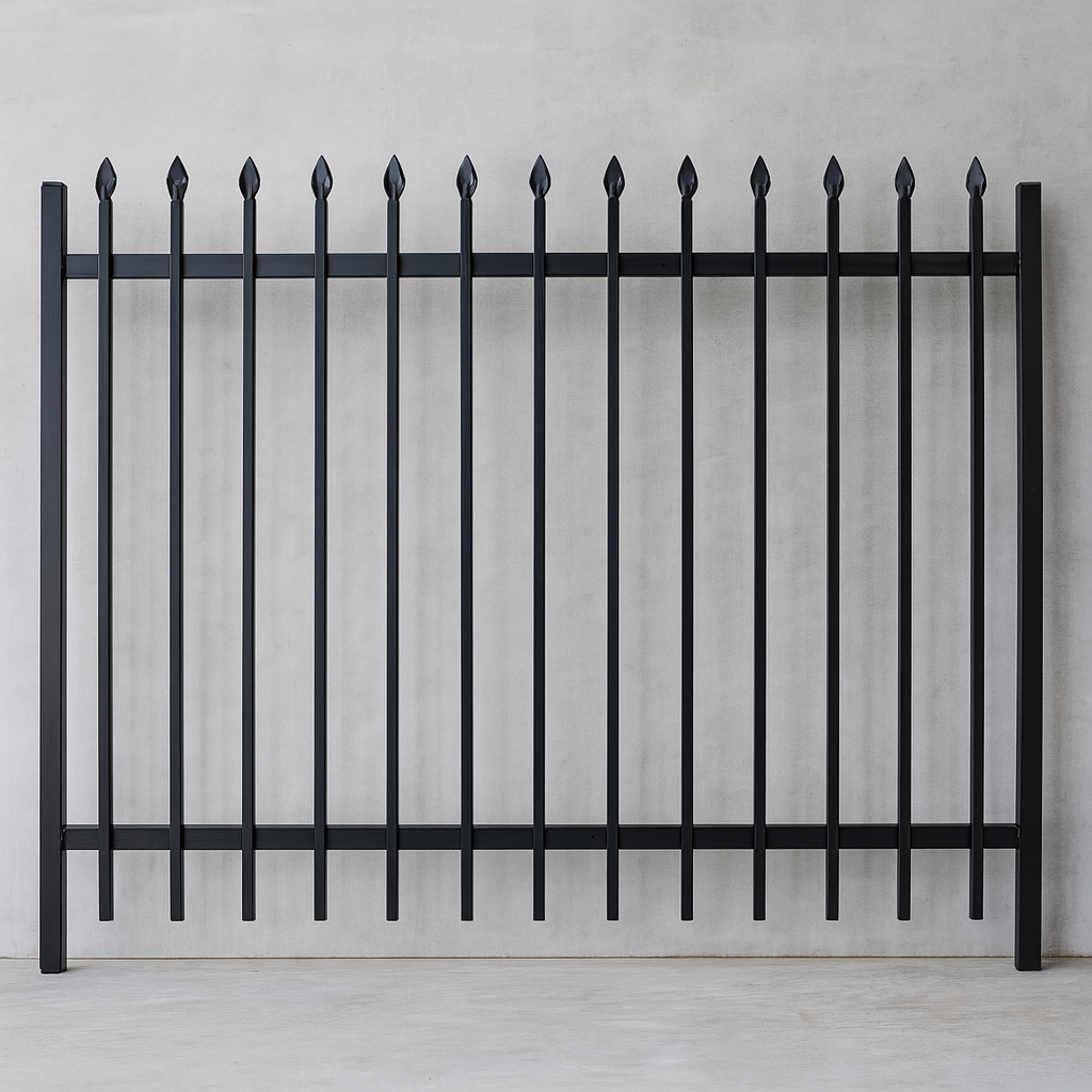 1.2x2.45m Pressed Spear Top Hercules Fence