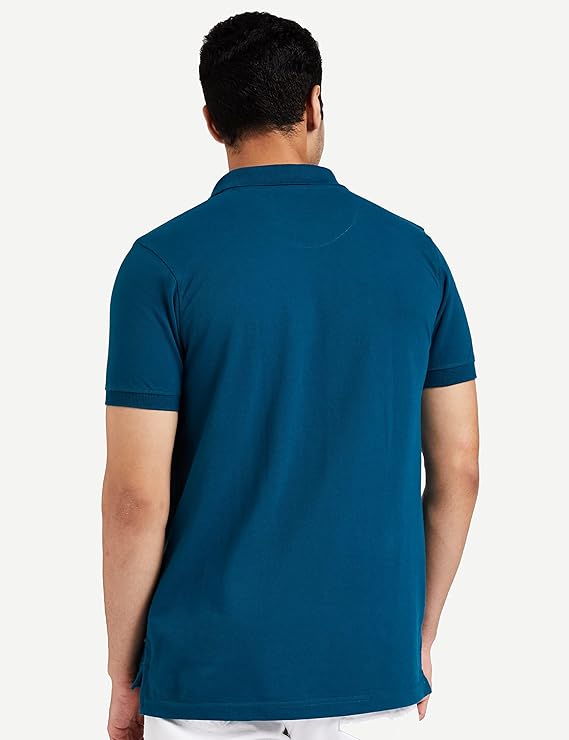 Amazon Brand - Symbol Men's Solid Cotton Rich Polo T Shirt | Collar Tshirts | Half Sleeves | Plain-Regular Fit (Available in Plus Size and Combo Pack of 2)