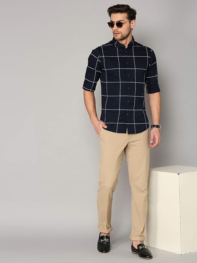 Dennis Lingo Men's Cotton Slim Fit Shirt