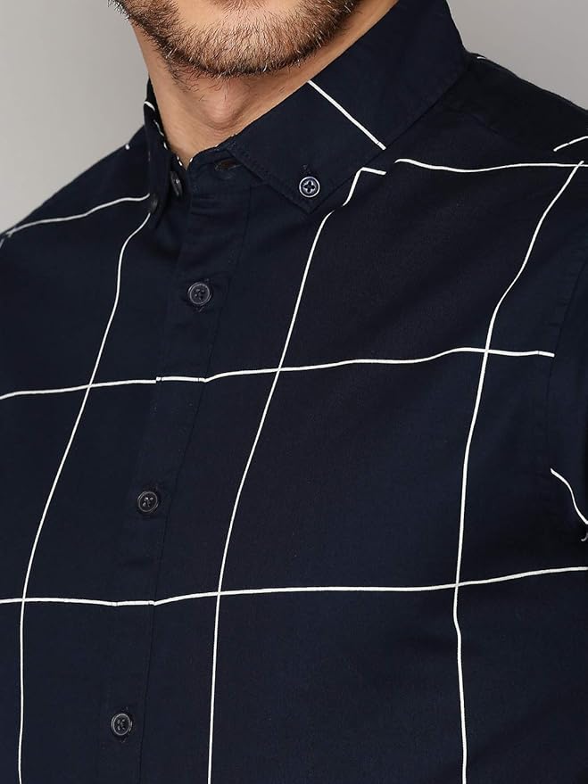 Dennis Lingo Men's Cotton Slim Fit Shirt