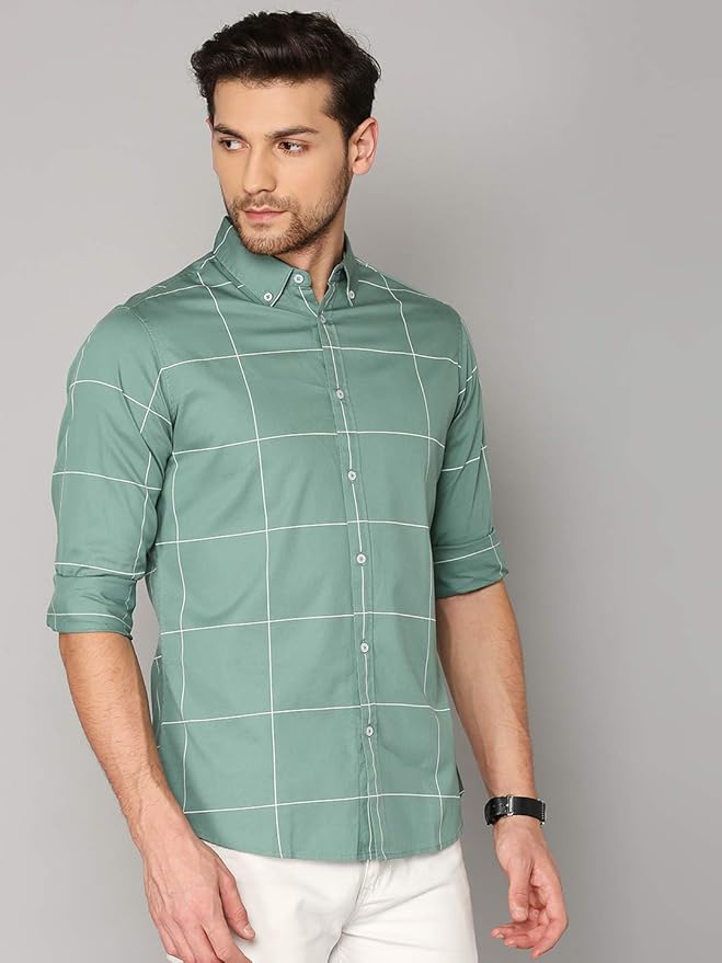 Dennis Lingo Men's Cotton Slim Fit Shirt