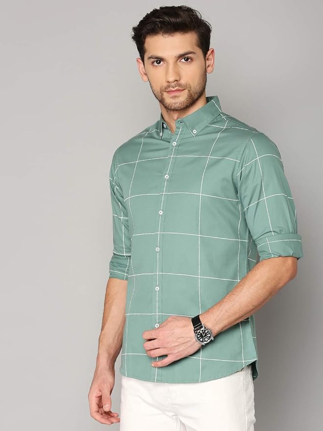 Dennis Lingo Men's Cotton Slim Fit Shirt