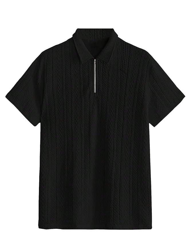 TAGDO Men's Jacquard Chain Polo Shirt (2020)