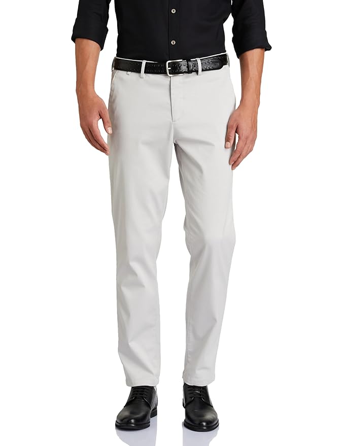 Symbol Premium Men's Regular Fit Flexi Waist Casual Pants | Stretchable Chinos | Stylish Office Fashion Trousers