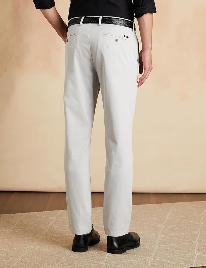Symbol Premium Men's Regular Fit Flexi Waist Casual Pants | Stretchable Chinos | Stylish Office Fashion Trousers