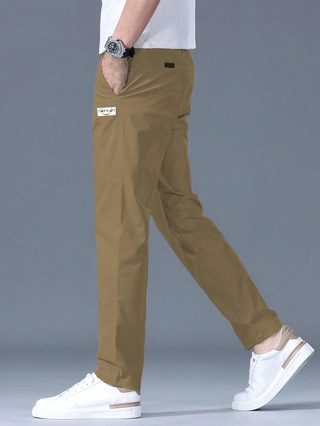 TOPLOT Men's Regular Casual Trouser