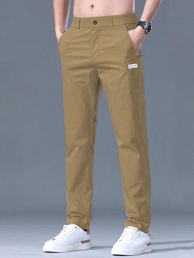 TOPLOT Men's Regular Casual Trouser