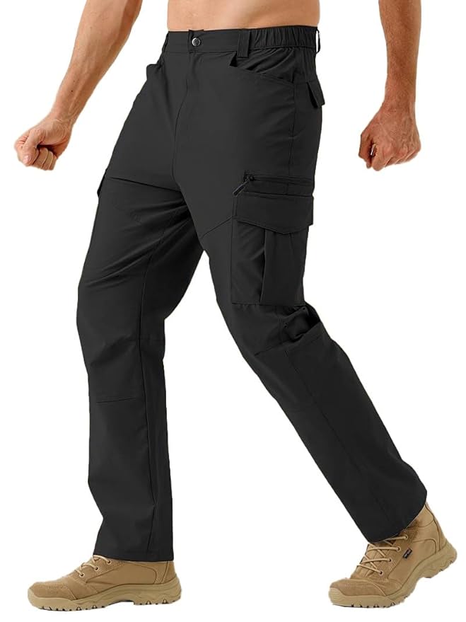 TOPLOT Men's Functional Straight-Fit Cargo Pants