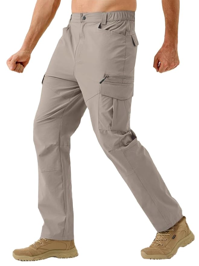 TOPLOT Men's Functional Straight-Fit Cargo Pants