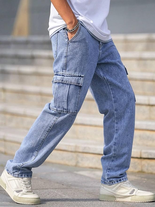 Men Jeans || Jeans for Men || Cargo Jeans (Q-04-05)