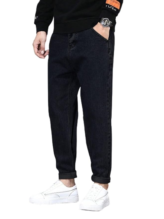Ben Martin Men's Tapered Fit Mid Rise Casual Stretchable Denim Carrot Jeans_1