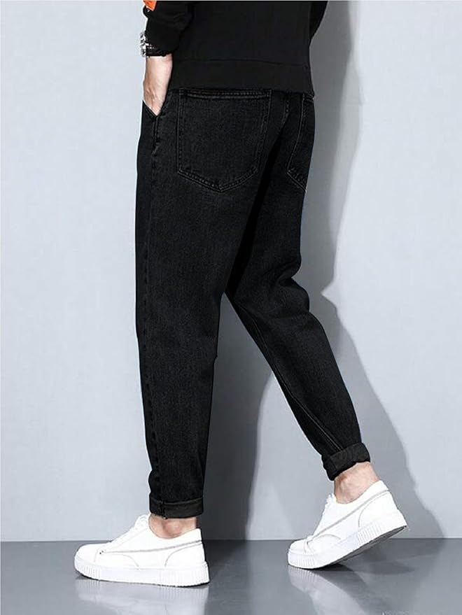 Ben Martin Men's Tapered Fit Mid Rise Casual Stretchable Denim Carrot Jeans_1