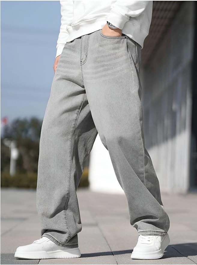 Ben Martin Men's Loose Mid Rise Jeans || Wide Leg Jeans || Jeans || Baggy Jeans