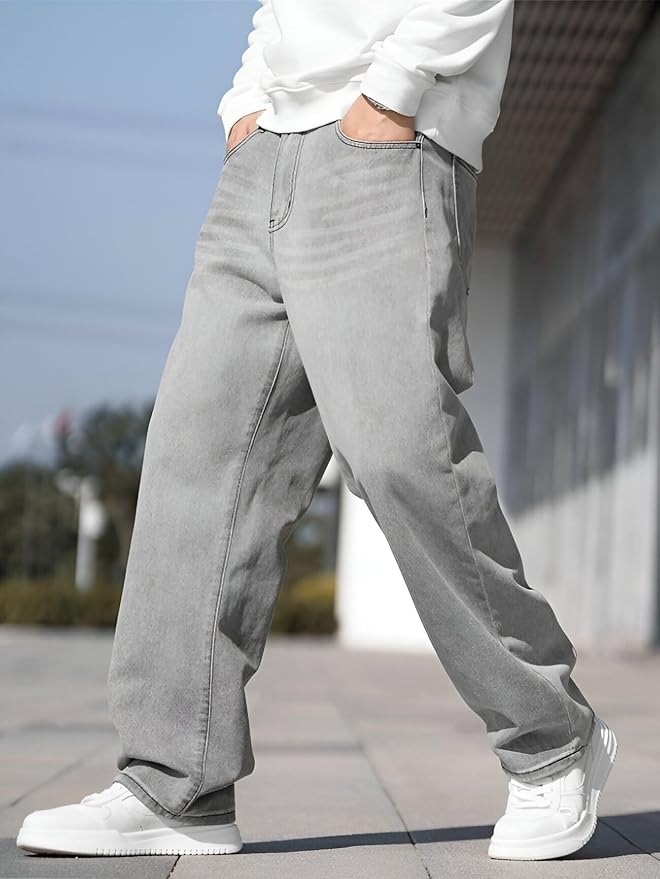Ben Martin Men's Loose Mid Rise Jeans || Wide Leg Jeans || Jeans || Baggy Jeans