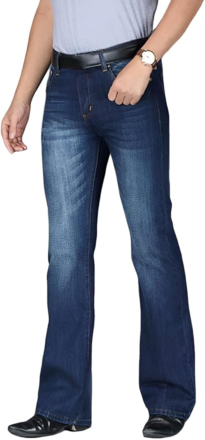Ben Martin Men's Wide Leg Fit Mid Rise Jeans || Bootcut Jeans || Wide Leg Jeans || Bell Bottom Jeans