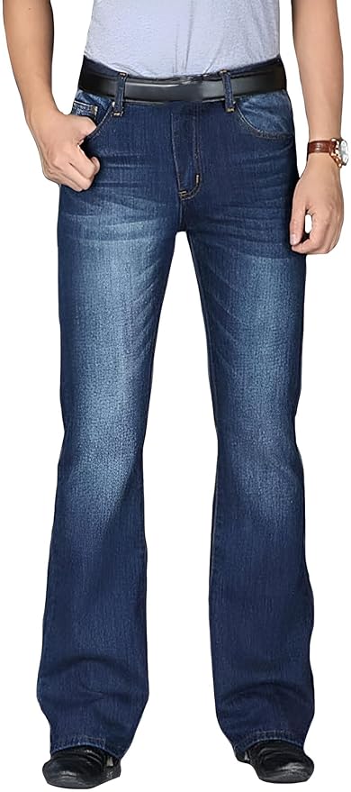 Ben Martin Men's Wide Leg Fit Mid Rise Jeans || Bootcut Jeans || Wide Leg Jeans || Bell Bottom Jeans