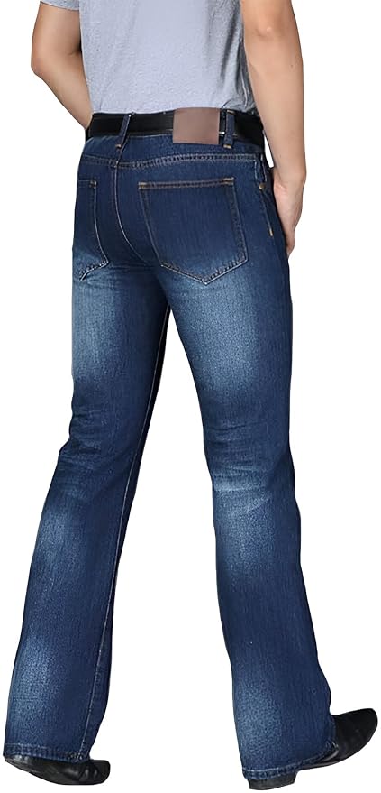 Ben Martin Men's Wide Leg Fit Mid Rise Jeans || Bootcut Jeans || Wide Leg Jeans || Bell Bottom Jeans