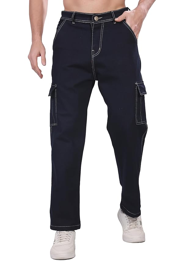 Haaku Men Loose Fit Cargo Jeans