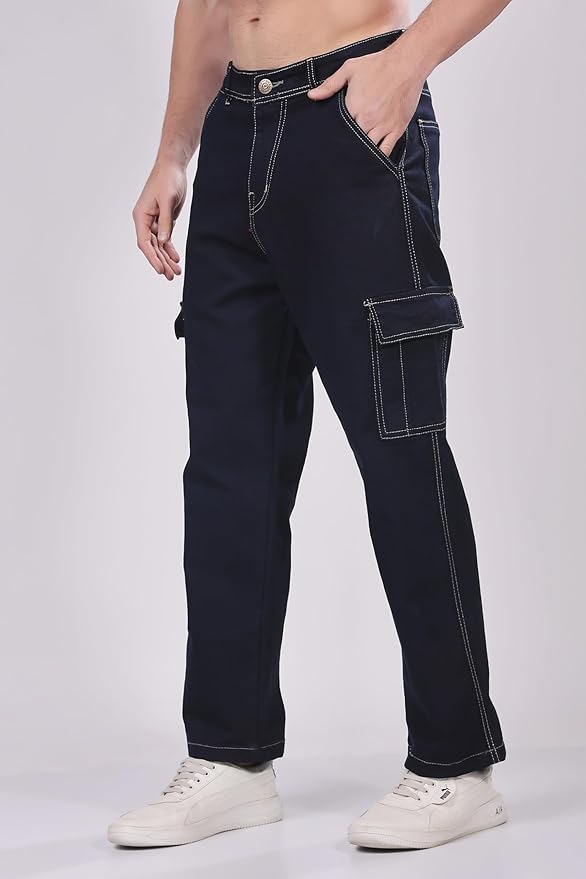 Haaku Men Loose Fit Cargo Jeans
