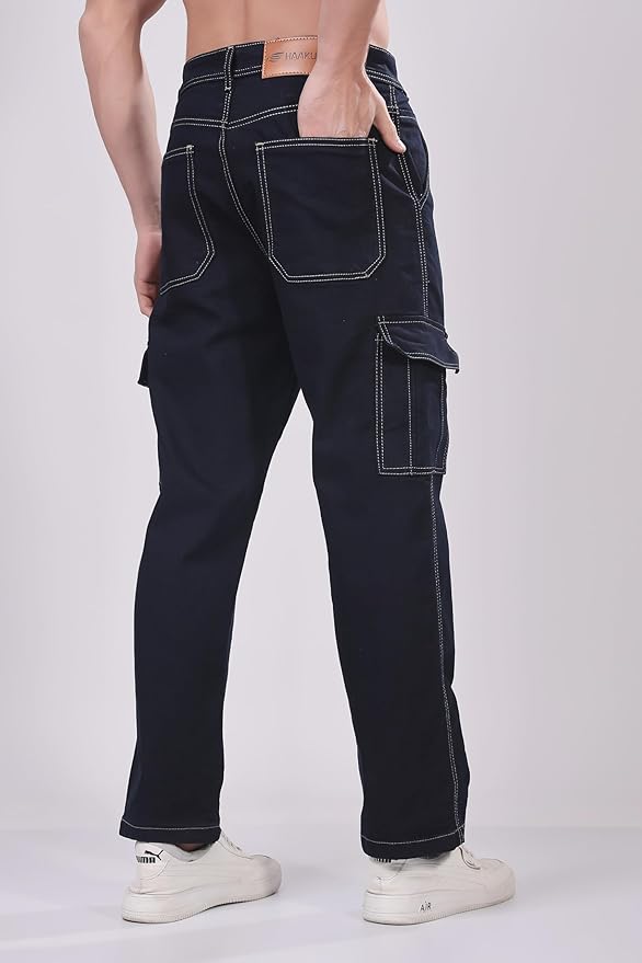 Haaku Men Loose Fit Cargo Jeans
