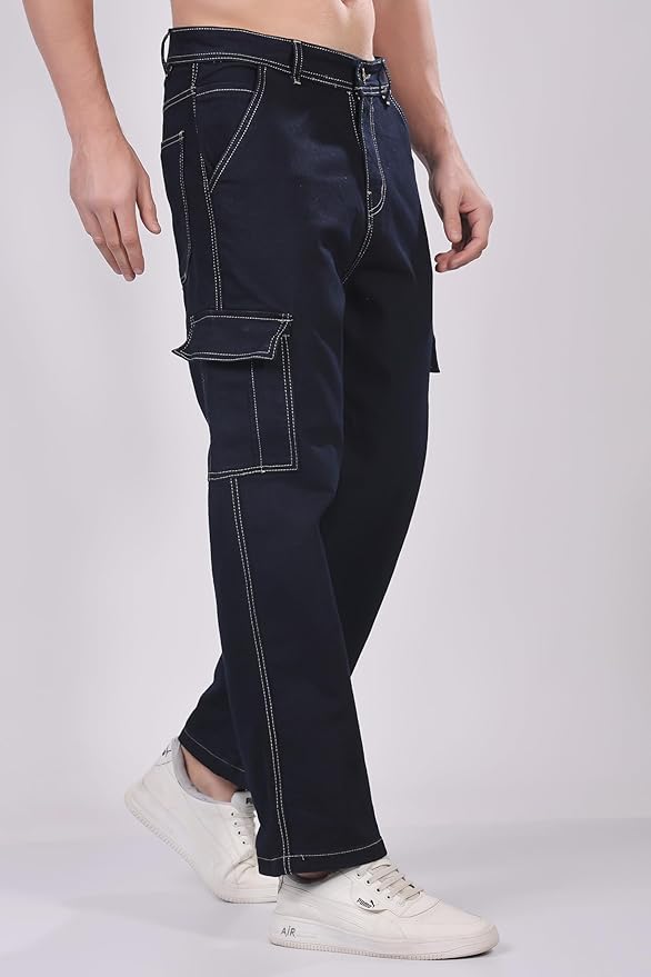 Haaku Men Loose Fit Cargo Jeans